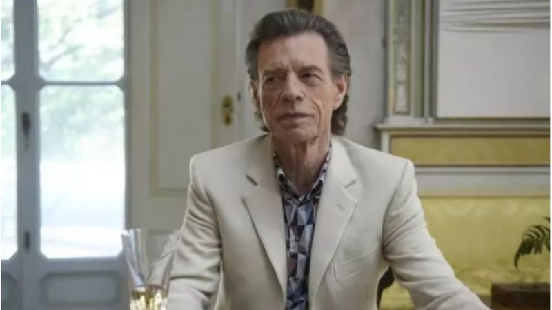 Mick Jagger em 'The Burnt Orange Heresy' (Foto: Jose Haro/Sony Pictures Classics via AP)