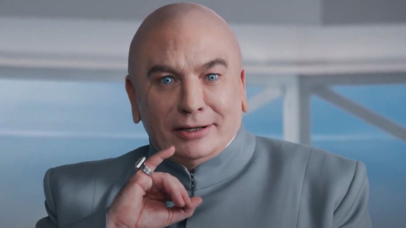 Mike Myers como Dr. Evil no comercial do Super Bowl (Foto: Reprodução / Twitter)