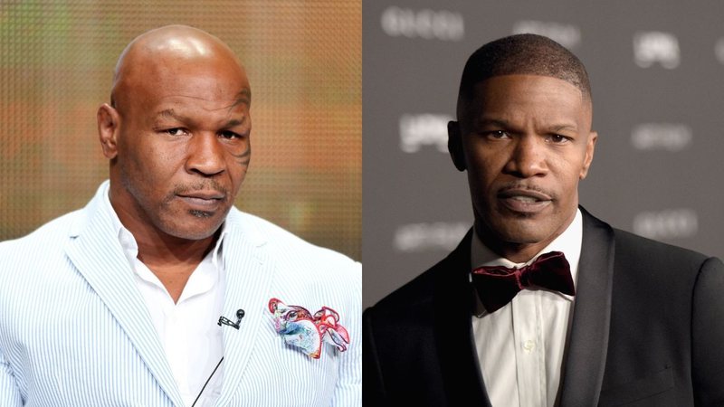 Mike Tyson (Foto: Frederick M. Brown / Getty Images) e Jamie Foxx (Foto: Jason Kempin / Getty Images)