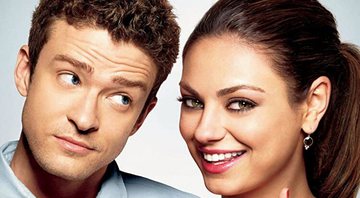 Justin Timberlake e Mila Kunis em pôster de "Amizade Colorida", de 2011 (Foto: Reprodução)