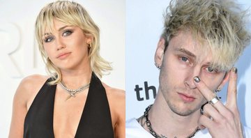 Miley Cyrus (Foto: Amy Sussman / Getty Images) e Machine Gun Kelly (Foto: Jon Kopaloff/Getty Images)