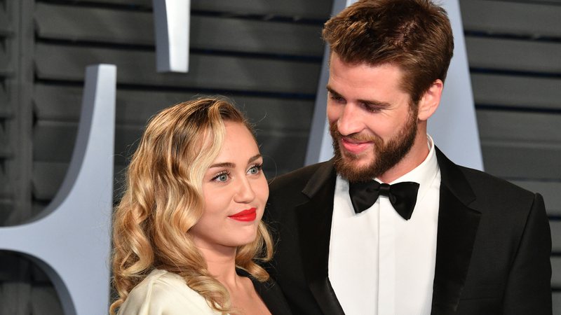 Miley Cyrus e Liam Hemsworth (Foto: Dia Dipasupil/Getty Images)