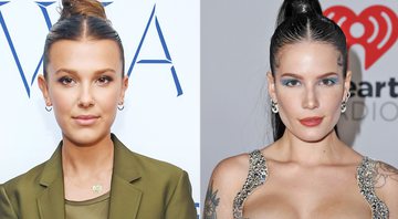 Millie Bobby Brown (Foto: Dimitrios Kamboris/Getty Images) e Halsey (Foto: Steve Granitz/Filmmagic)