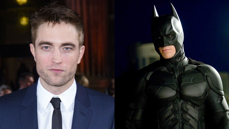 Robert Pattinson e Christian Bale como Batman (Montagem: Associated Press/Reprodução Warner)