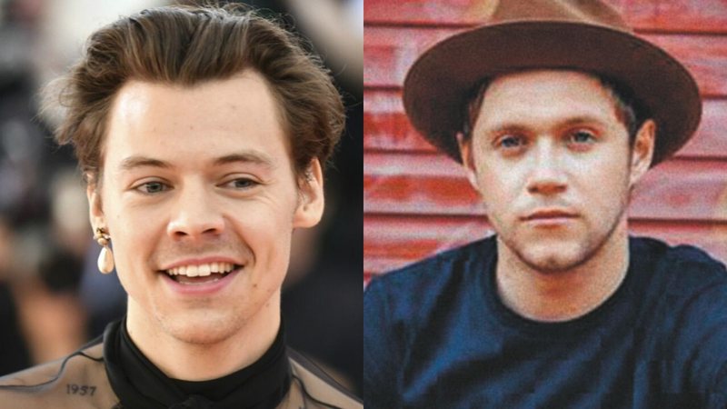 Montagem com Harry Styles e Niall Horan (fotos: Charles Sykes / AP - Conor McDonnell / Divulgação)