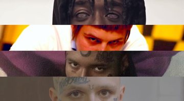 Lil Uzi Vert, Yung Lean, Yung Buda, Lil Peep (Fotos: Reprodução YouTube e Instagram)