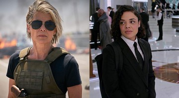 Linda Hamilton (Foto 1: Divulgação) e Tessa Thompson (Foto 2: Divulgação)