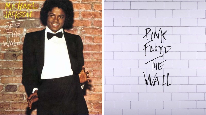 Álbum Off the Wall, do Michael Jackson e The Wall, do Pink Floyd (Fotos: divulgação)