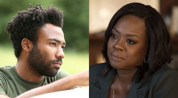 Montagem de Donald Glover em Atlanta e Viola Davis em How To Get Away With Murder (Foto: Reprodução)