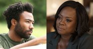 Montagem de Donald Glover em Atlanta e Viola Davis em How To Get Away With Murder (Foto: Reprodução)