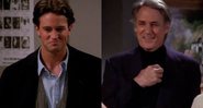 Montagem de Matthew Perry e John Bennett Perry em Friends (Foto: Reprodução)