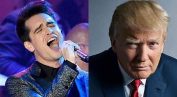 Montagem com Brendon Urie (Foto: Chris Pizzello / Invision / AP) Donald Trump (Foto: Mark Seliger)