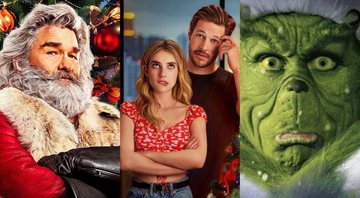 Montagem com Crônicas de Natal, Amor com Data Marcada e O Grinch (Foto: Divulgação)