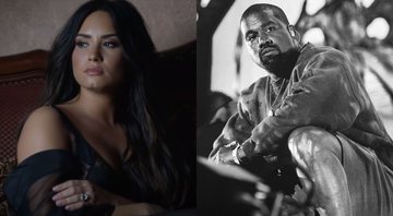 Montagem com Demi Lovato (Foto: Reprodução / Youtube) e Kanye West (Foto: Amy Harris / Invision / AP)