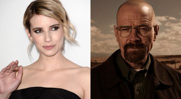 Montagem com Emma Roberts (Foto: Dan Steinberg / Invision / AP) e Bryan Cranston (AMC / Divulgação)