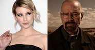 Montagem com Emma Roberts (Foto: Dan Steinberg / Invision / AP) e Bryan Cranston (AMC / Divulgação)