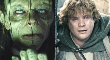 Montagem com Gollum e Sam (Foto: Reprodução)