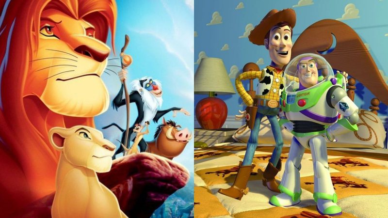 Montagem com O Rei Leão e Toy Story 3 (Foto: Divulgação)