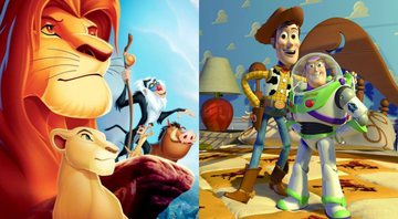 Montagem com O Rei Leão e Toy Story 3 (Foto: Divulgação)