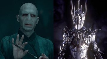 Montagem com Voldemort e Sauron (Foto: Reprodução via IMDB)