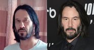 Sósia de Keanu Reeves e Keanu Reeves (Foto 1: Reprodução / Instagram e Foto 2: Evan Agostini Invision / AP)