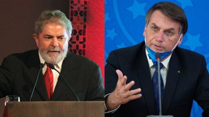 Montagem de Luiz Inácio Lula da Silva (Foto: AP/Eliária Andrade /Agência o Globo/ GDA) e Jair Bolsonaro (Foto: Andressa Anholete/Getty Images)