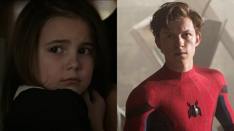 Montagem de Morgan Stark em Vingadores:Ultimato e Homem-Aranha (Foto: Reprodução)