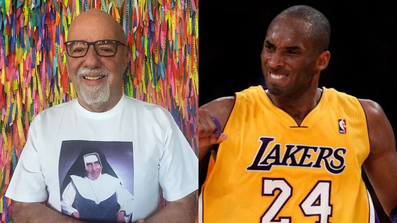 Paulo Coelho (Foto: reprodução) e Kobe Bryant (Foto: AP Photo/Chris Carlson)