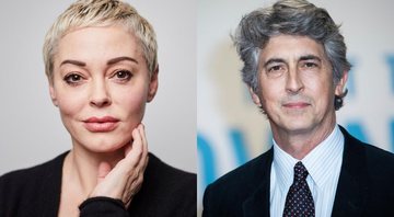 Montagem de Rose McGowan (Foto: Matt Licari/Invision/AP) e Alexander Payne (Foto: Vianney Le Caer/Invision/AP)