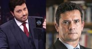 Montagem de Danilo Gentili(Divulgação / SBT) e Sergio Moro (Fred Kendi)