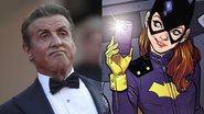 Montagem de Sylvester Stallone (AP Photo / Petros Giannakouris) e Batgiril (Reprodução / DC Comics)