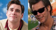 Montagem de Jim Carrey em O Show de Truman e Ace Ventura (Reprodução)