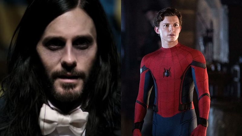 Jared Leto como Morbius e Tom Holland como Homem-Aranha (foto: reprodução Sony/Marvel)