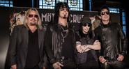 Da esquerda para a direita, estão Vince Neil, Nikki Sixx, Tommy Lee e Mick Mars (Foto: Vianney Le Caer/Invision/AP)