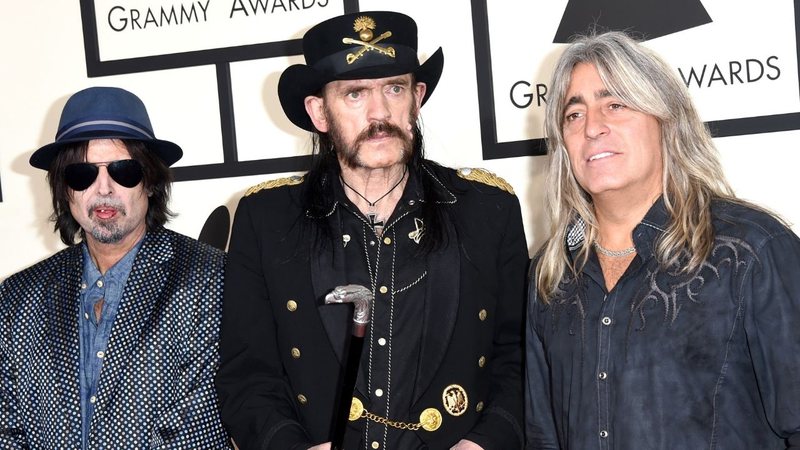 Phil Campbell, Lemmy Kilmister e Mikkey Dee, do Motörhead (Foto: Getty Images / Jason Merritt/TERM / Equipe)