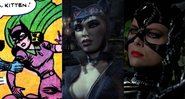 Diferentes versões da Mulher-Gato (Foto: Reprodução/DC Comics/Rocksteady Studios/Warner Bros.)