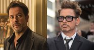 Montagem com Murilo Benício (Foto: TV Globo/Divulgação) e Robert Downey Jr. (Joel Ryan/AP)