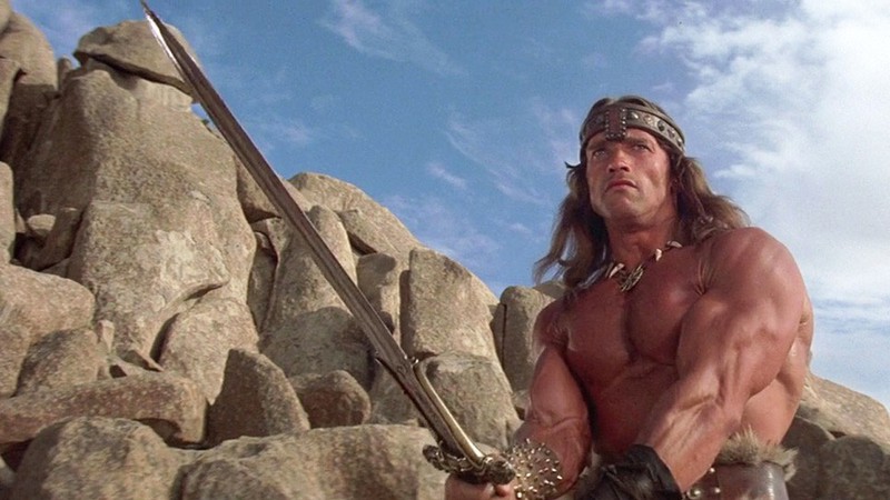 Arnold Schwarzenegger em Conan, o Bárbaro em 1982 (Foto: Reprodução)