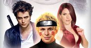 Robert Pattinson, Michael Cera e Scarlett Johansson em pôster fake de Naruto (Foto:Reprodução)