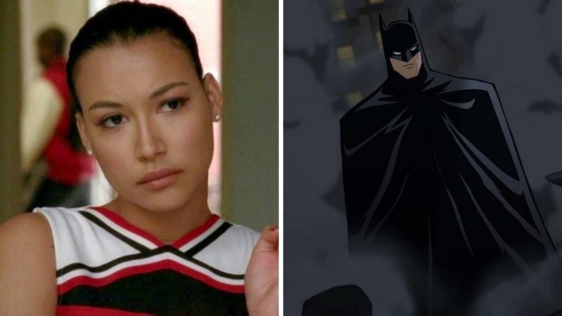 Naya Rivera em Glee (Foto: Reprodução/Fox) e cena de Batman: O Longo Dia das Bruxas – Parte 1 (Foto: Reprodução/Warner Bros. Home Entertainment)