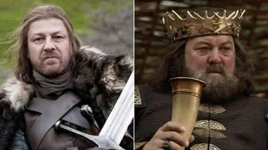 Ned Stark e Robert Baratheon (foto: reprodução HBO)