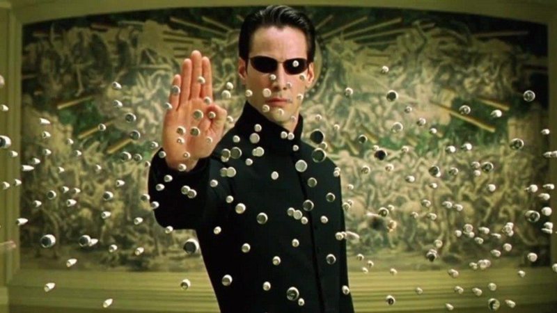 Keanu Reeves como Neo em Matrix Reloaded (foto: reprodução Warner)