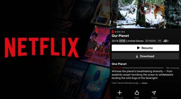 Netflix adicionou pop-ups no menu de cada filme, indicando que um título suporta descrição de áudio (AD) - (Foto: Reprodução/Netflix)