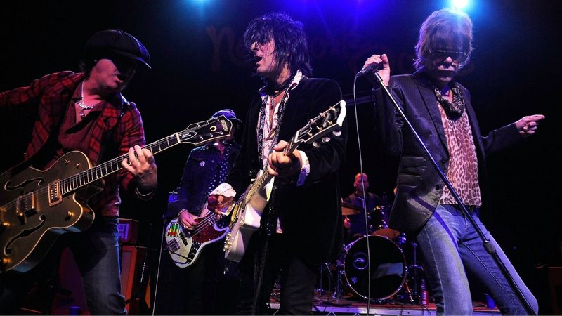 New York Dolls ao vivo (Foto: Getty Images/Frazer Harrison/Equipe)