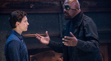 Tom Holland e Samuel L. Jackson em Homem-Aranha: Longe de Casa (Foto: Jay Maidment)