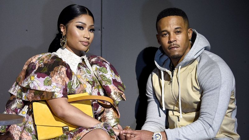 Nicki Minaj e Kenneth Petty (Foto: Dimitrios Kambouris/Getty Images)