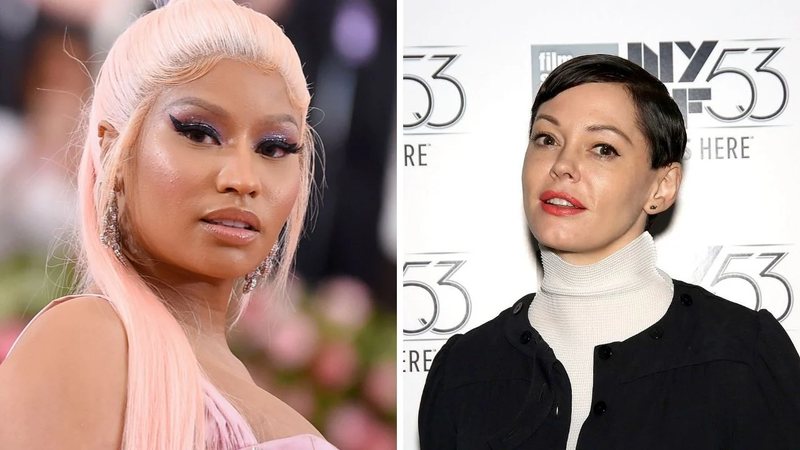 Nicki Minaj (Foto: Jamie McCarthy/Getty Images) | Rose McGowan (Foto: Paul Zimmerman / Getty Images)