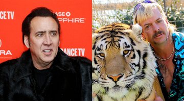 Nicolas Cage (Foto: Danny Moloshok/Invision/AP) e Joe Exotic (Foto: Reprodução/ Netflix)