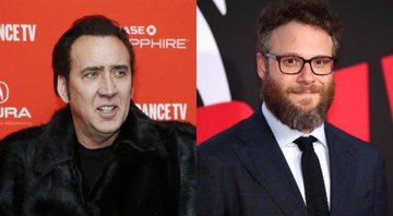 Nicolas Cage (Foto: Danny Moloshok/Invision/AP) / Seth Rogen (Foto: Getty Images / Christopher Polk / Equipe)