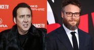 Nicolas Cage (Foto: Danny Moloshok/Invision/AP) / Seth Rogen (Foto: Getty Images / Christopher Polk / Equipe)